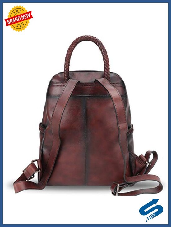 Genuine Leather Backpack Vintage Rucksack Handmade Western Daypack main image 4